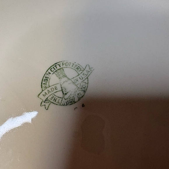 Vintage Oval Serving Platter Made By Paden City Pottery Company - Picture 5 of 7